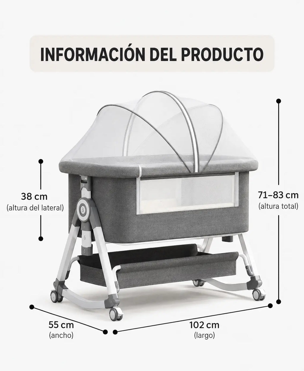 Cuna Colecho 6 en 1 ComfortBaby